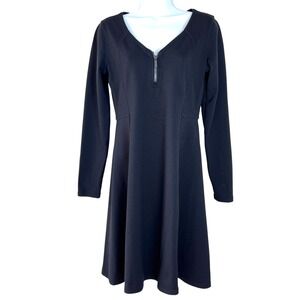 Athleta Womens Whereupon Ponte Dress Black Size S Whimsigoth Witchy‎ Dark Fairy